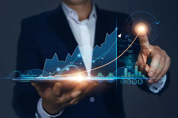 Financial planning chart for a new wealth event